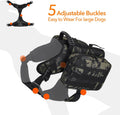 x Jumahe Dog Hiking Backpack for Large/Giant Dogs – 2 Spacious Side Bags, Breathable Waterproof Fabric, Fits Chest 30"-4