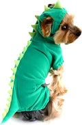 Hotumn Dinosaur Dog Halloween Costume Pet Dino Hoodie for Small Dogs