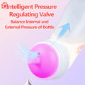 Xuanda Pet Feeding Bottle,3 Pack Wide Mouth Angled Nursing Bottle, 3 Sizes Nipples with Ventilation Valve Resistant Tearing Perfect for Puppies, Kittens, Small Wildlife(Pink)