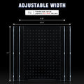 Acrylic Fish Tank Divider,10 Gallon Tank Divider,Adjustment Clear Fish Tank Separator Set with Suction Cups (10gal)