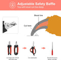 Bretheil Dog Nail Clippers Trimmer Set, Quick Safety Guard to Avoid Over-Cutting, Stainless Steel Razor Sharp Blades, Sturdy Non-Slip Handles, Storage Case and Nail File, Professional Pet Grooming