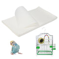 KCGANI 100 Pcs Bird Cage Liner Papers, 20 x 11 inch Non-Woven Gravel Liner Paper for Bird Cage, Disposable Cage Paper Liners Precut Absorbent Bird Cushion Paper Pad Accessories for Parrot Pet Cages