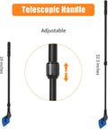 AQUANEAT Aquarium Cleaning Tools, Fish Tank Cleaner Kit with Adjustable Long Handle, 5 in 1 Set Including Fish Net, Alga