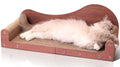 ComSaf 26.4" Large Cat Scratcher Bed, Cat Scratching Board, Durable Cardboard for Indoor Use, Extra Large Couch with Scratch Pad - Sofa Lounge