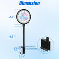 AQUANEAT Clip on Aquarium Light for up to 5 Gal Rimless Fish Tank, Dimmable Small Fish Tank Light USB for Nano Tank