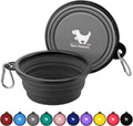 Rest-Eazzzy Collapsible Dog Bowls, 2 Pack Sturdy Portable Dog Water Bowls