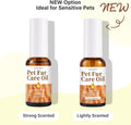 Pet Fur Care Oil - Tangle Remover, Shiny & Silky Coat, Soothing Skin Protection with Collagen and Natural Oils - Leave-i