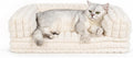 Cat Couch Bed for Indoor Cats,24 x 16.5 x 8 Inches, White
