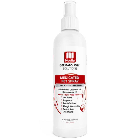 Nootie Medicated Pet Spray for Dogs & Cats, Sensitive Skin Chlorhexidine Spray, Allergy and Itch Relief for Dogs, Sold in Over 5,000 Vet Clinics & Pet Stores Worldwide