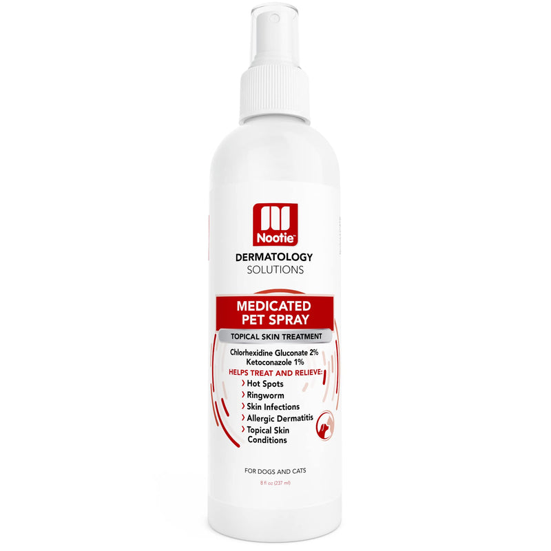 Nootie Medicated Pet Spray for Dogs & Cats, Sensitive Skin Chlorhexidine Spray, Allergy and Itch Relief for Dogs, Sold in Over 5,000 Vet Clinics & Pet Stores Worldwide