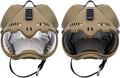 Zhongren Dog Helmet with Goggles - 2in1 Doggy Sunglasses and Pet Motorcycle Tactical Helmet Set for Medium Large Breed w
