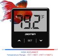 DIGITEN Aquarium Thermometer Digital Fish Tank Thermometer with Large LCD Display Stick On Water Terrarium Temperature S