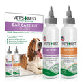 Vet's Best Dog Ear Cleaner Kit - Multi-Symptom Ear Relief - Wash & Dry Treatment - Alcohol-free