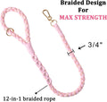 Double Dog Leash – Tangle-Free Dual Leash with 360° Swivel, Shock Absorbing Bungee, Reflective Stitching & Hand-Braided 