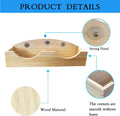 Hamiledyi Rabbit Hay Feeder, Bunny Hay Feeder Rack,Bunny Food Manger Wooden Hay Manger Rack Rabbit Hay Holder Feeders Gr