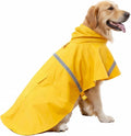 HAPEE Dog Raincoats with Reflective Strip Hoodie,Poncho Jacket for Large Dogs fit Golden Retriever Doodle