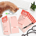 ANZON MORIES 24 Packs Cat Health Record Cards Vaccination Book with Storage Pocket, Large 8 x 10.5 in Feline Vaccine Shot and Kitten Immunization Memo Booklet for Kitty Pet Nursing Supplies