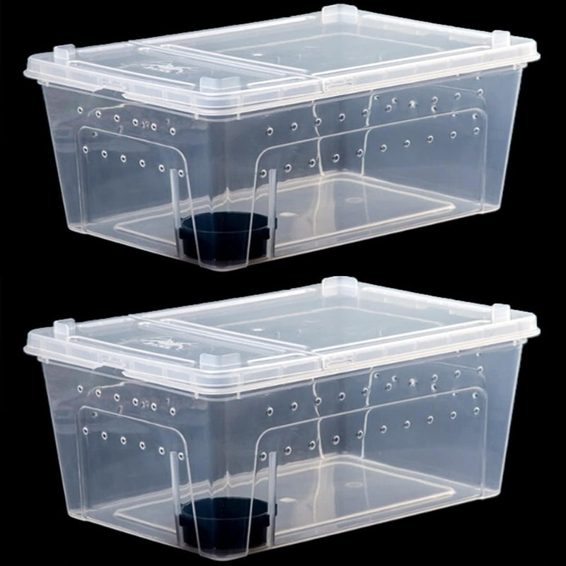 Critter Keeper 2-Pack, Cricket Cage & Reptile Feeding Box 12.59