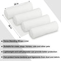 Abbylike 12 Pack Cotton Horse Leg Wraps Liner