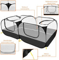 Lukovee Small Animals Playpen, Foldable, Detachable Bottom, 73"x36"x25", B
