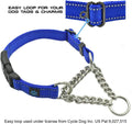 Max and Neo Stainless Steel Chain Martingale Collar - We Donate to a Dog Rescue for Every Collar Sold (Medium, Pink)