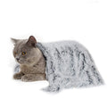 PJYuCien Dog Blanket for Dogs, Puppies and Pets, Lightweight & Portable Fluffy Fleece Throw, Super Soft Plush Cat Blanket for Couch/Car Seat/Furniture, Machine Washable, 16"x24", Grey