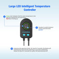 100W Submersible Fish Tank Heater for 10-20 Gallon with Auto Shut-Off When Leaving Water—Aquarium Heater, Dry-Burn & Ove