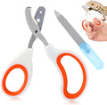 Bearded Dragon Nail Clipper with Nail File, Stainless Steel Nail Trimmer