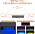 hygger Auto On Off LED Aquarium Light 48-55 Inches Dimmable 7 Colors Full Spectrum Fish Tank Light Fixture for Freshwate