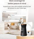 Furbo 360° Cat Camera + Mini [New Subscription Required at Setup] 2-Camera Bundle Nanny Subscription: Cat Safety & Home 