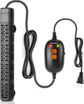HiTauing Aquarium Heater, 50W/100W/200W/300W/500W Submersible Fish Tank Heater with Over-Temperature Protection and Auto