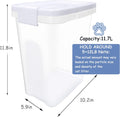 Newivi 2 Pcs Cat Litter Storage Container with Airtight Lid Cat Litter Storage Bin with Spout Sealable Heavy Duty Bucket