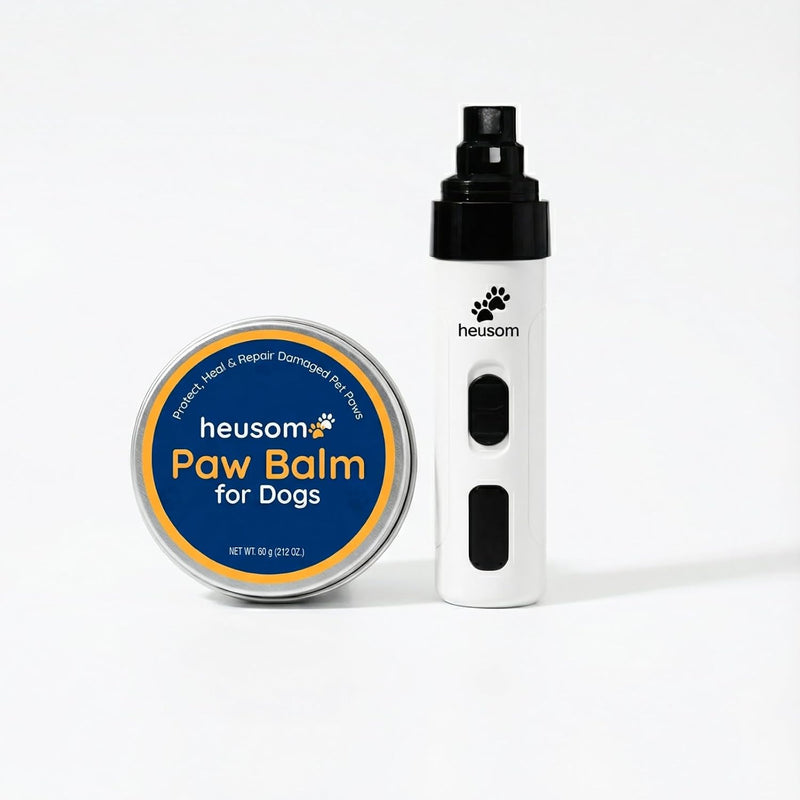 Save 10% on Silent Groom Pro Pet Nail Grinder + Organic Pet Paw Relief Balm