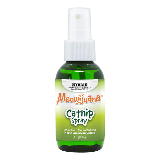 Meowijuana Premium Catnip Spray - 3 oz. | High Potency Formula | Natural Formula for Pet Owners & Multi-Cat Households | Enhance Playtime & Relaxation | Perfect for New Cat Owners