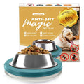 SoulThink® Ant Proof Cat Dog Bowl Tray - New Innovation Anti Ant Pet Food Dish Indoor No Chemical No Water Needed Different from Traditional Trap (Turquoise Green)