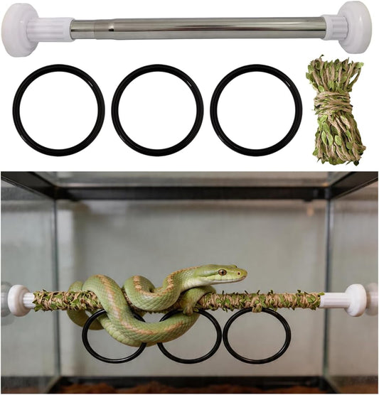 1 Set Thickened Snake Climbing Stick with Anti-Slip Pads, Decoration for Ball Python Lizard Tarantula Snake Hermit Crab 