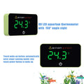 Aquarium Digital Thermometer with LED Touch Screen - Stick-on Fish Tank Thermometer for Betta Tanks, HI/LO Temperature A
