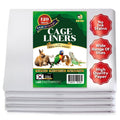 HA SHI 120 Sheets Bird Cage Liners, 31 x 21.5 Inches Pre-Cut Ink-Free Unprinted Newsprint Paper for Parrots and Small Animals