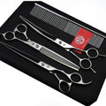 Purple Dragon 8 inch 3 in 1 Professional Pet Grooming Thinning