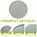 4Pcs Cat Food Mat,Silicone Pet Feeding Mat Waterproof 7x7In