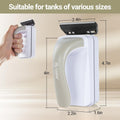 Yaubay Aquarium Magnet Glass Cleaner, Magnetic Fish Tank Cleaner with Algae Scraper, Double Sided Cleaning Scrubber Brus