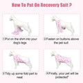 FEimaX Dog Surgery Recovery Suit Female and Male Spay with Pee Hole, Pet Body Suits for Puppy After Spayed, Neuter Surgical Onesie for Small and Medium Dogs Cats, Alternative Bandages E-Collar & Cone