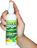 KITTY KA-ZOOM Catnip Spray - 4oz. Bottle | High Potency Catnip Spray Made from Steam-Distilled Natural Plants | Hand Harvest Grown in Canada and The USA
