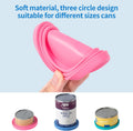 4Pack Cat Food Can Cover Lids Cute Pet Ears Shaped Pet Food Can Covers Universal 1 Fits 3 Standard 3 oz,5.5 oz,12 oz Dog