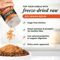 Instinct RawBoost Shakers, Freeze-Dried Dog Food Powder Topper, Chicken - Gut Health, 5.5 oz. Bottle