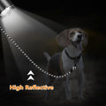 NTR 30 FT Dog Leash, Obedience Recall Training Agility Lead, with 2 Swivel Hooks, Reflective Threads and Soft Handle, Puppy Leash for Walking, Hunting, Camping for Small Medium and Large Dogs-Black