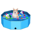 STUDESK Foldable Dog Pool,39" Collapsible Dog Kids Swimming Pool for Backyard, Portable Kiddie Pool Hard Plastic,Multifunction Ball Pit Pets Bathing Tub for Kids Baby Toddler Dog
