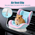 Hamsters Car Seat,Adjustable Leash Gerbils Car Vent Holder Includes Vent Clip & Magnetic Base for Hamsters Guinea Pigs M