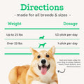 VetPro Complete Dr. Joseph's Advanced Dental Sticks with Prebiotics, 15 Sticks, Cleans Teeth, Freshens Bad Breath, and Supports Gut Health, Target Tartar and Plaque Build Up, Veterinarian Formulated