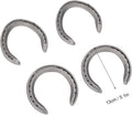 Zerodis 4Pcs Aluminum Alloy Horseshoe Kit for Horse Riding, Lightweight Farrier Supplies for Hoof Protection and Sports 